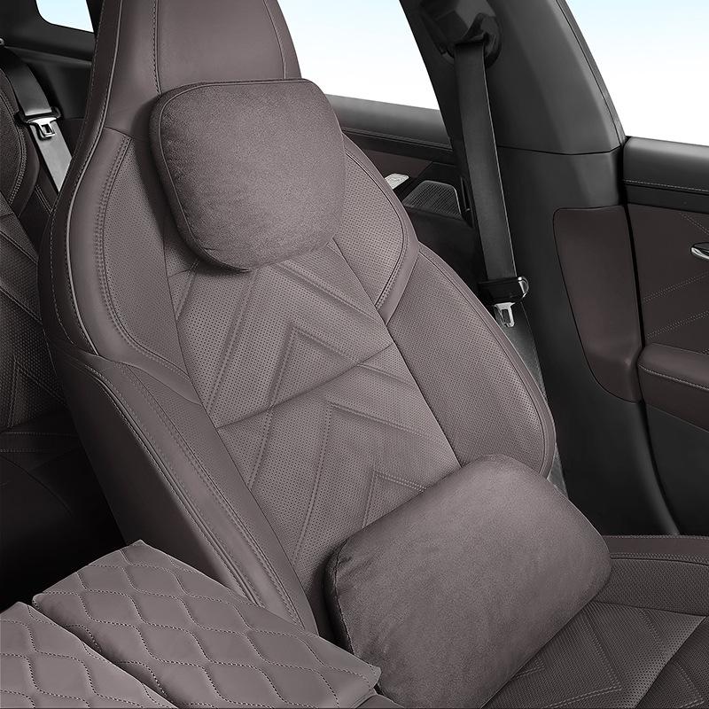 Premium Suede Headrests & Lumbar Supports for Ford Ranger, Transit, Livina