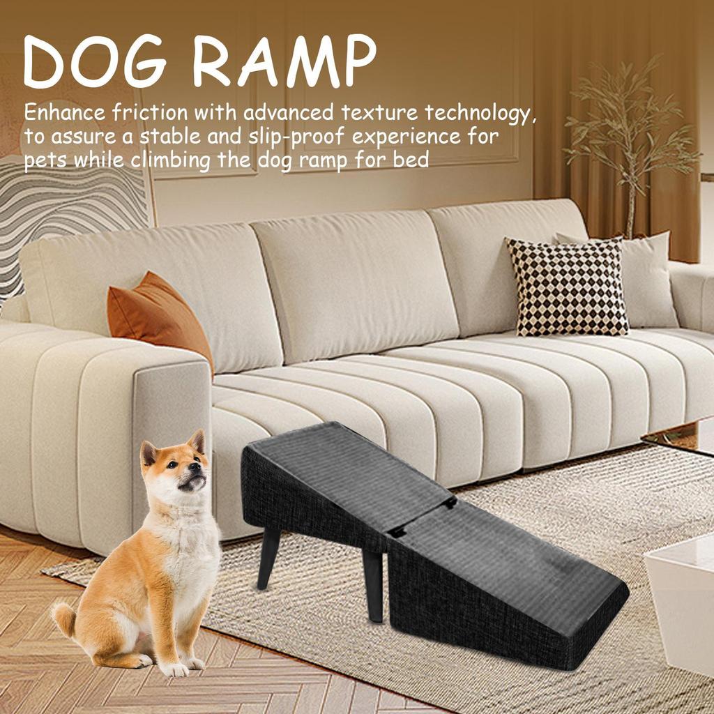 New Dog Ramp For Bed Foldable Dog Vehicle Stairs Footrest Stool Pet Stairs Multifunctional Non-Slip Cat Vehicle Ramp 30x30x35cm