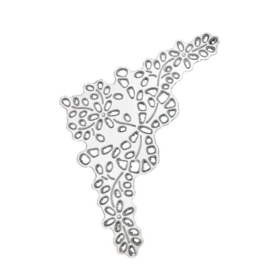 

Нежный уголок кружева записки поздравительные открытки ремесла DIY тиснение высечки серебряный