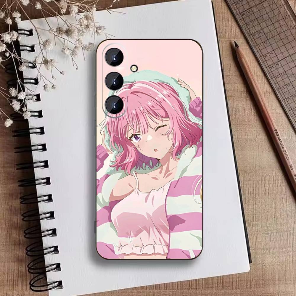 D-Watanare Anime Phone Case For Samsung Galaxy A73,A72,A71,A70,A52,A51 Others Soft Black Cover