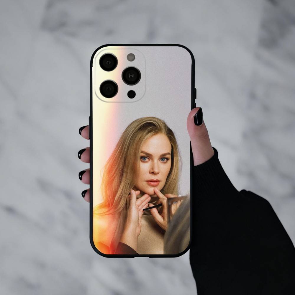 Actress Nicole Mary Kidman Phone Case For iPhone 17pro, 16,15,14,13,12,11 X XR Plus,Others Soft Black Cover