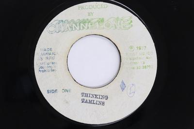 7-Zoll-Schallplatte TAMLINS Thinking none Channel One 1977 Jamaika Reggae Ska Dub Gebraucht