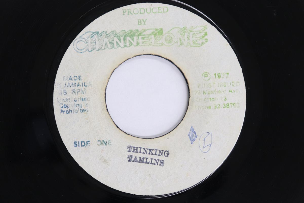 

7-дюймовая пластинка TAMLINS Thinking none Канал Один 1977 Ямайка Регги Ска Даб Б/у