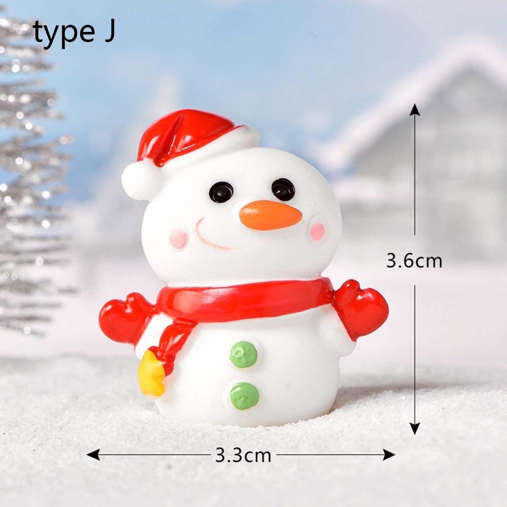 Model Miniature Dairy Sheep Little Statue Christmas Tree Figurines Micro Landscape Santa Claus