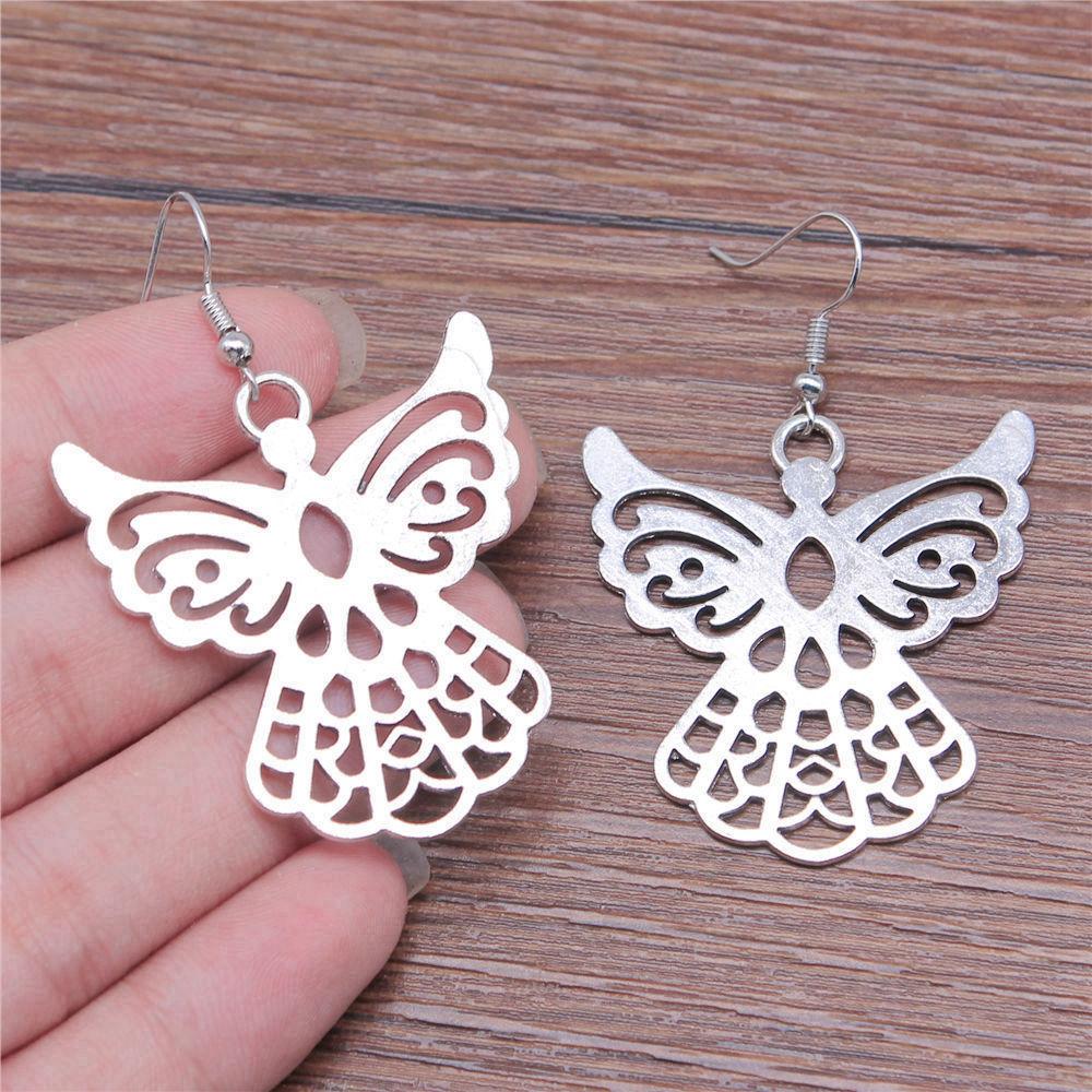Drop & Dangle Earring Angel Wings Kids' Jewelry MaterialsEarring Size 18x19mm QE002