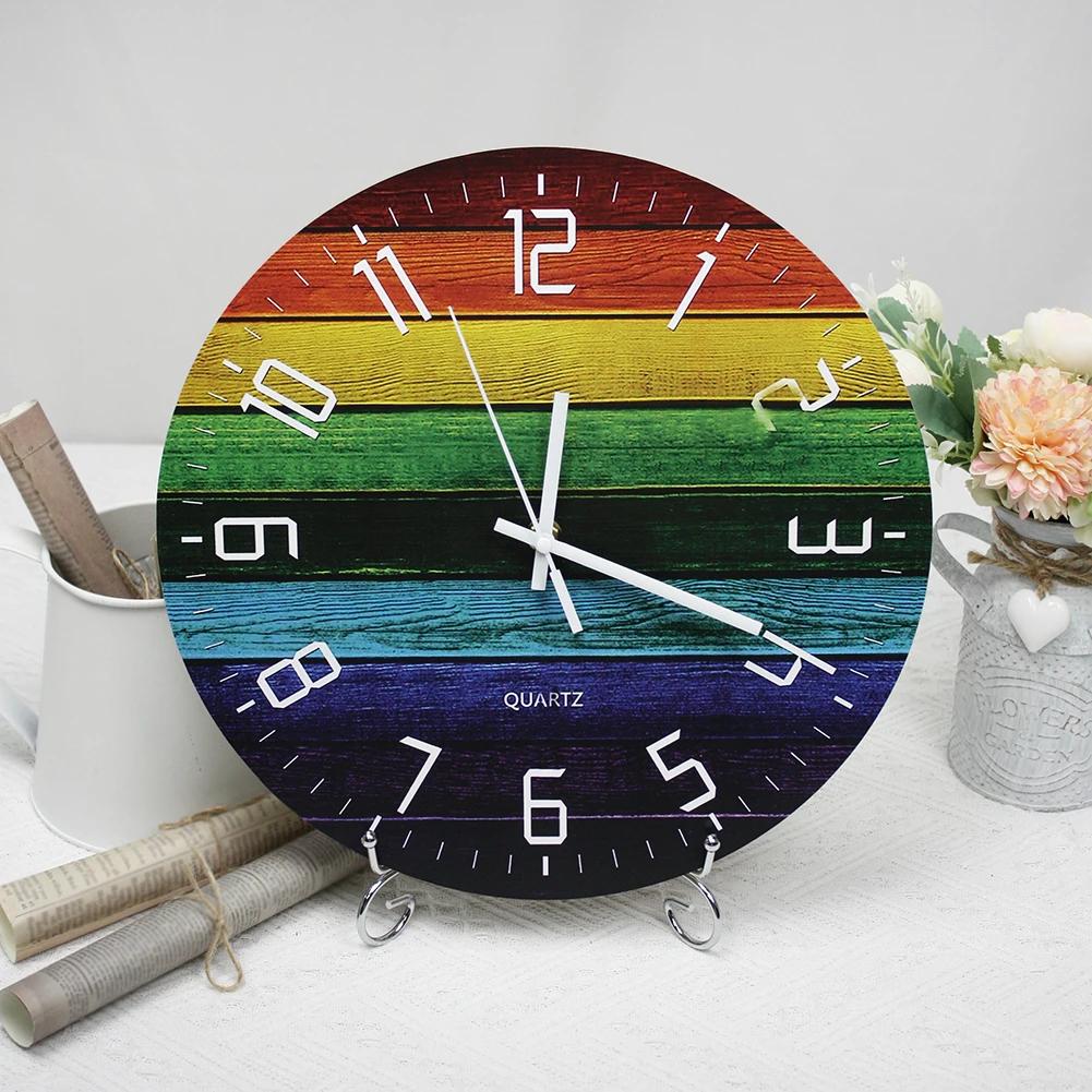 12 Zoll Massivholz Kreative Wanduhren Wohnzimmer Stille Nordische Einfache Quarzuhren Mode Einfache Uhr Große Wanduhr