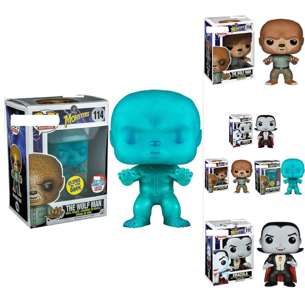 Detailed Monster Wolfman Vampire Dracula Toy Figure 9cm Made Of Rubber Vampire 111 Werewolf 114 Night Glow