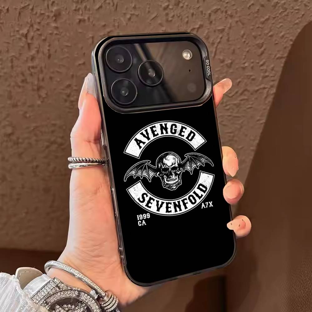 

Band A-Avenged S-Sevenfold Phone Case For iPhone 17,16,15,14,13,12,11,Pro Max,Plus Candy Silver Cover iPhone17air