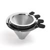 Stainless Steel Coffee Filter Drip Type Silver Pour Over Cone Dripper Fine Mesh No Filter Paper Required Mesh Coffee Filter