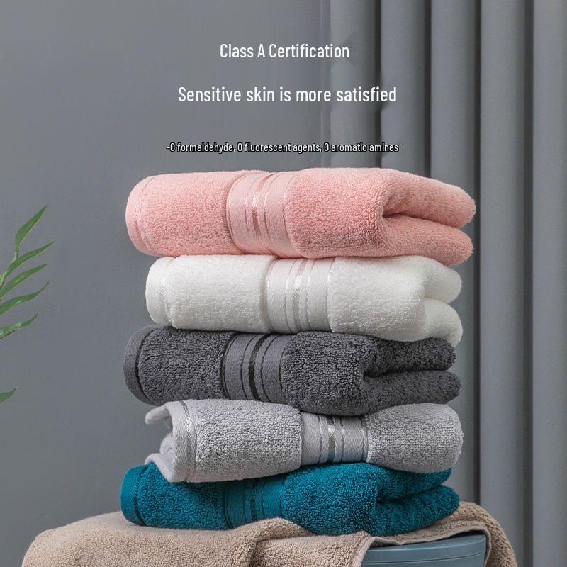 Luxury Cotton Hotel-Quality Towel: Thick, Lint-Free, Absorbent Bath Towel for Men & Women