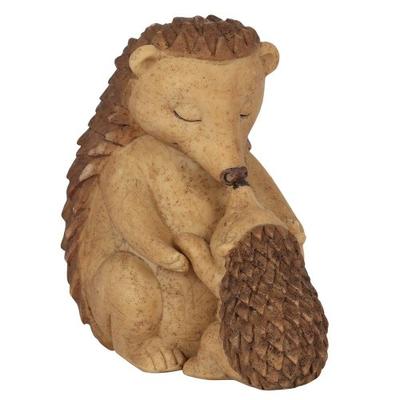 Ornamento de ouriço de famílias de animais