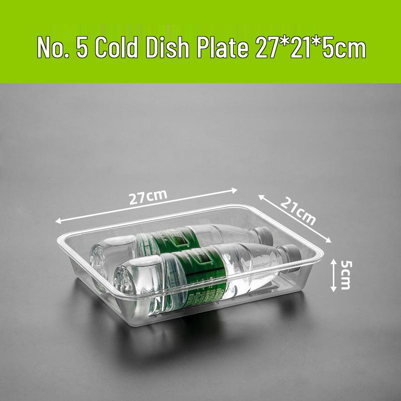 Rectangular Acrylic Food Display Tray for Braised Dishes and Cold Foods