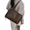 Women's Large-Capacity Retro Tote Bag - Versatile, Casual, Single Shoulder, Underarm Design for Autumn & Winter 2025 Work Commute.