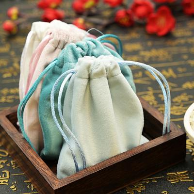 שק עם שרוך קטיפה מרופד, שק בד קטיפה, שק עם שרוך סופר רך, שק לאריזת תכשיטים