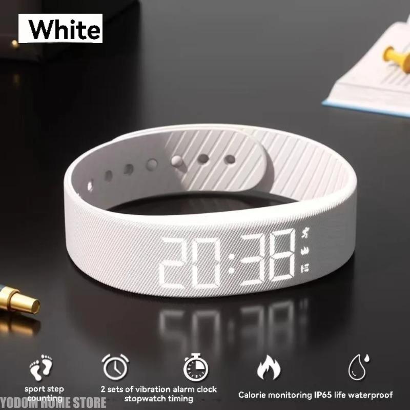 LED Digital Smart Armband Fitness Tracker, Wasserdichter Sport Schrittzähler, Vibrationswecker Armband für Kinder Männer Frauen