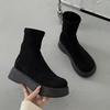 2026New Flats Women's Ankle Boots Suede Casual Sport Shoes Fashion New Winter Woman's Boots Cozy Walking Trend Female Snow Botas