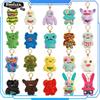 Fuggler Plush Keychain Ugly Monster 12-14cm Anime Screech Wide Eyed Weirdo Grin Munch Oogah Boogah Pendant Keyrings Toy