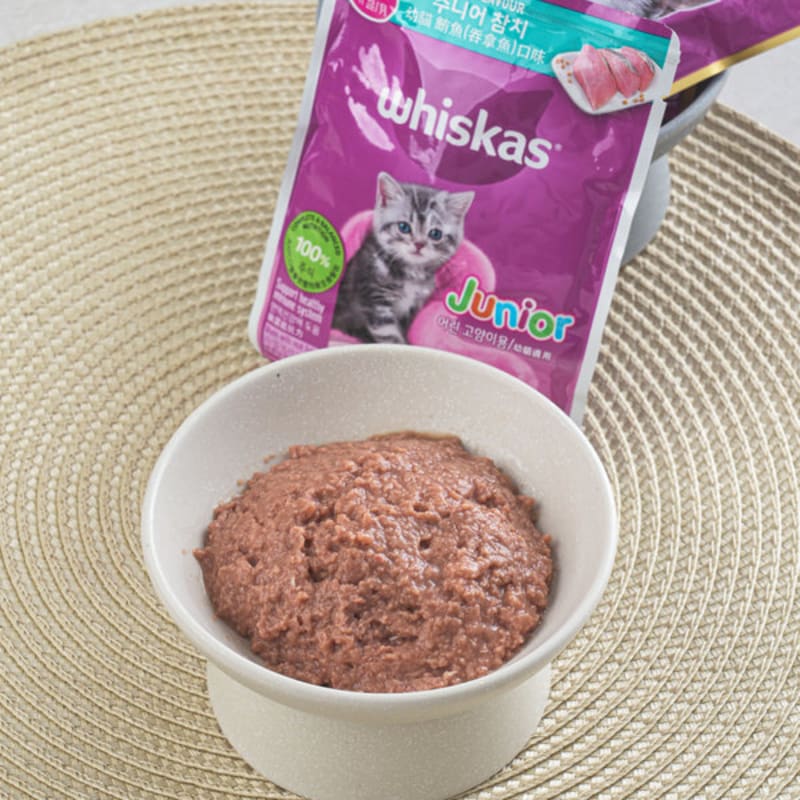 [Pet] Whiskars Junior Pouch 80 G Tuna