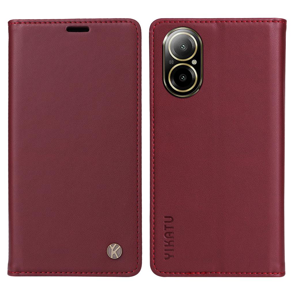 YIKATU YK-001 For Realme C67 4G Case Shockproof Leather Wallet Phone Cover