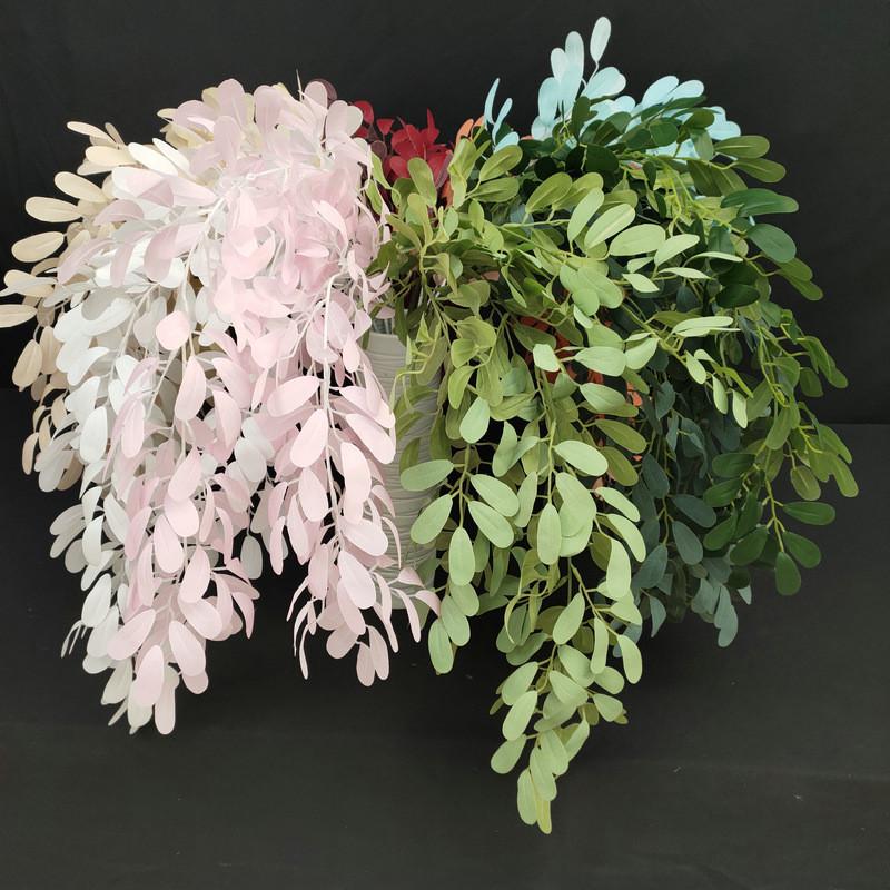 Peanut Artificial Leaf Silk Floral Bouquet Long Stem Wedding Decor Home Display