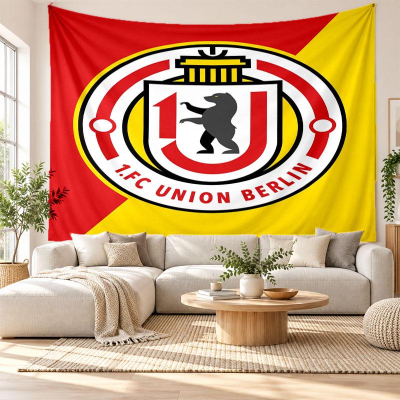 Union Berlin FC Wall Tapestry, Soft Fabric Wall Hanging, Decorative Backdrop For Bedroom Home Wall Art