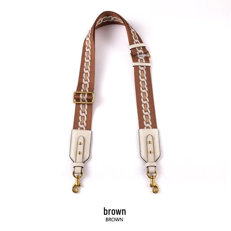 

Ma Huang Shi Регулируемый 4,5 см шириной Коричневый Винтажный Ремешок для сумки с цепочным узором MHS-F-49