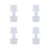 4pcs Convenient Nylon Screws Rust Resistant Bolts for Motorcycle License Plates