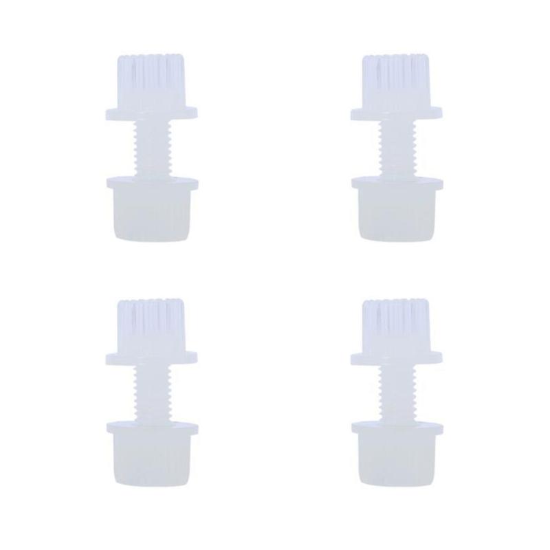 4pcs Convenient Nylon Screws Rust Resistant Bolts for Motorcycle License Plates