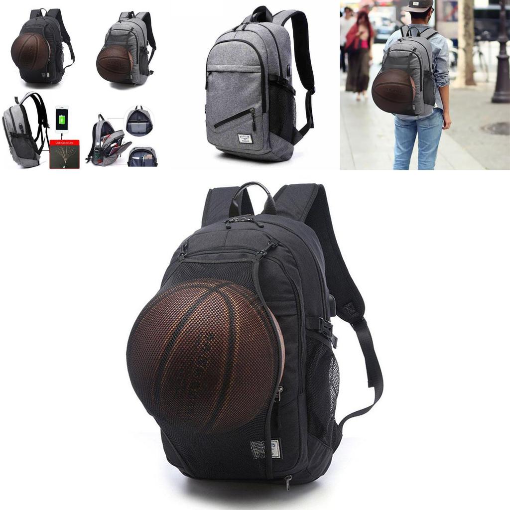 Versatile Men's Backpack Travel Hiking School Bag Rucksack With Usb Port For 15.6" Laptop