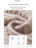 Men's 100% Wool Half-High Collar Sweater - Loose Fit, Thick Knit, Casual Business Style