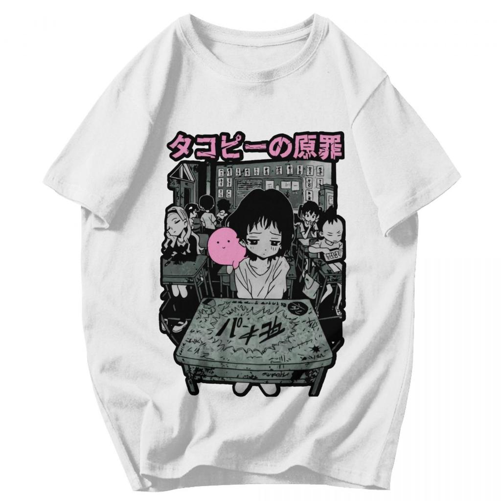 Men T Shirt Takopis Original Sin Takopi Summer Y2K Graphic Tees Unisex Clothing T Shirts