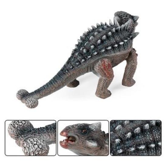SanDoll Dinosaur Figure Realistic Model Jurassic 25cm Class Reptile Impressive Herbivore Toy Present Display Children's (Ankylosaurus)