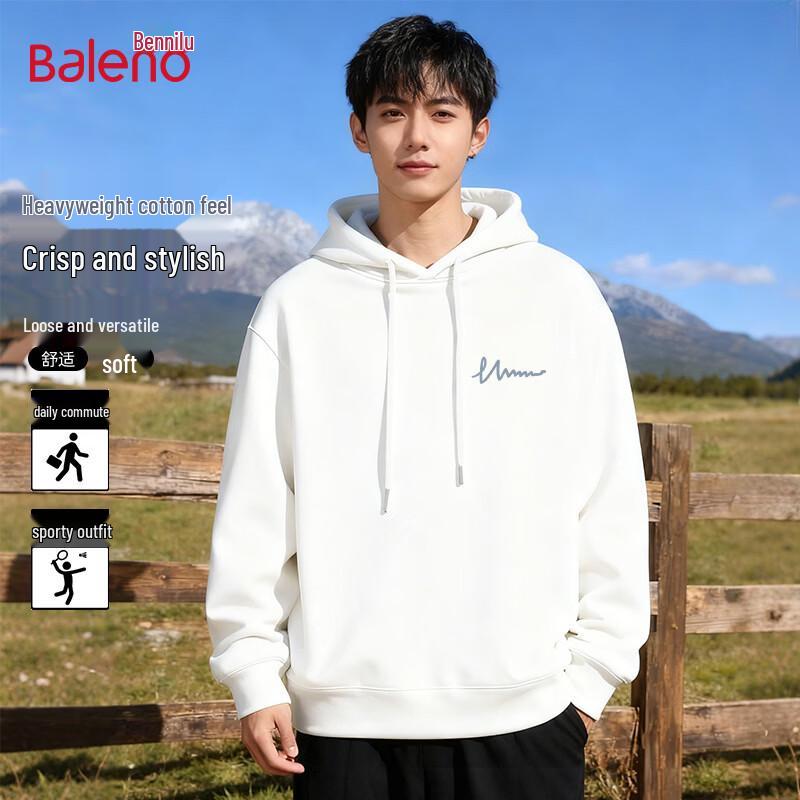 Baleno Men s Loose Fit Hooded Sweatshirt 2XL