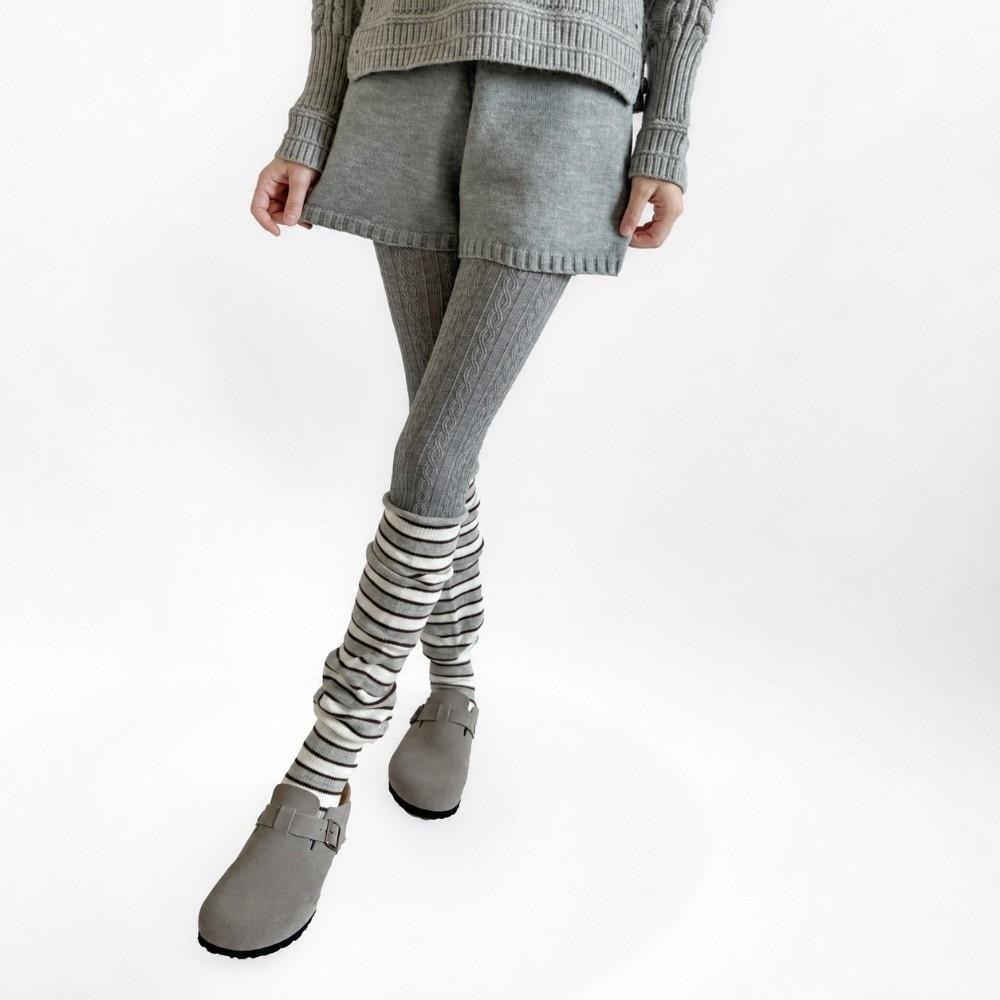1 Pair Knee High Knee High Leg Warmers Thigh High Knitted Foot Covers Autumn Winter