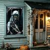Large Size Fake Window Banner Hanging Design Horror Hanging Cloth  Home Decoration