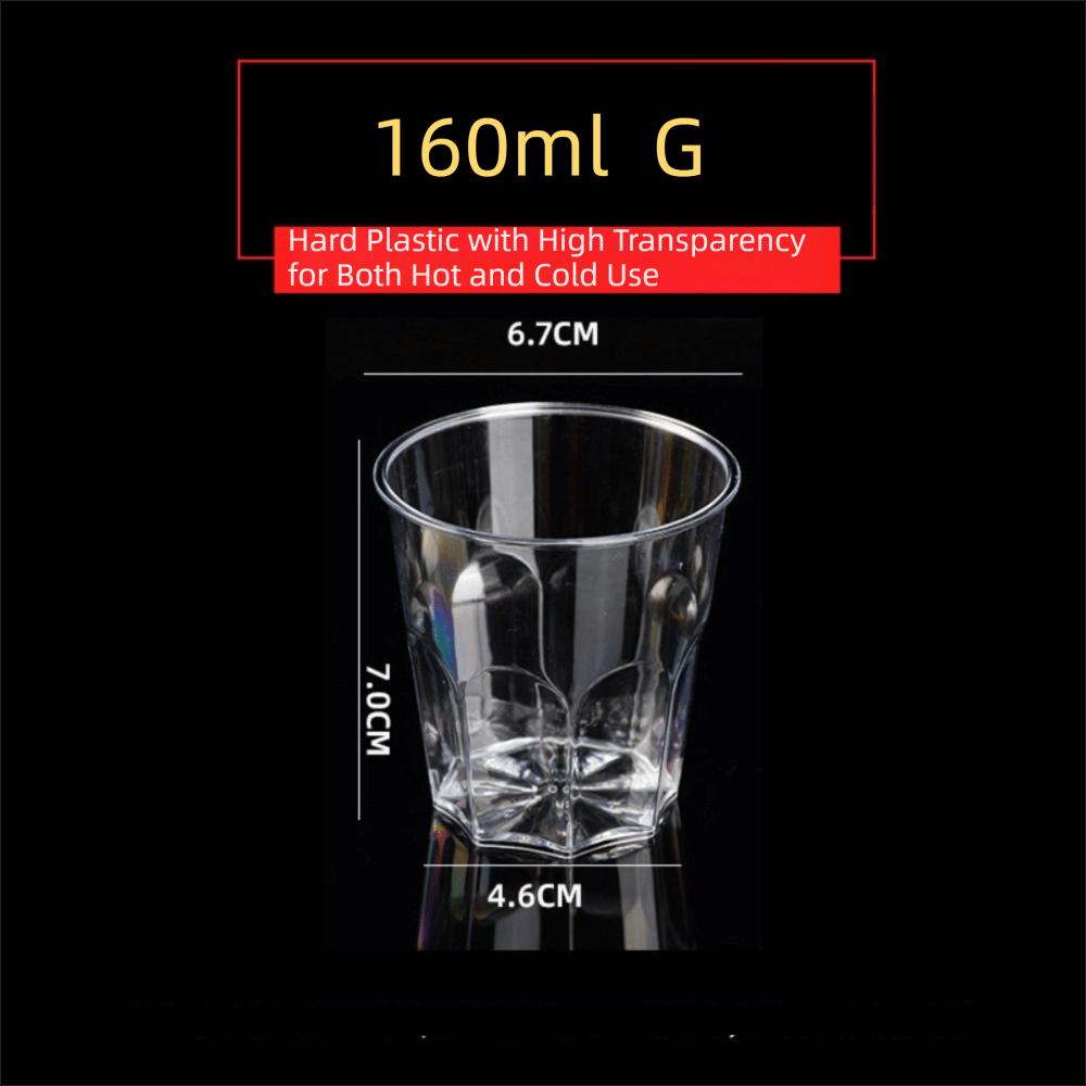 50pcs Plastic Disposable Dessert Cups Mini Size Reusable Muffin Cup  Decorating Tools