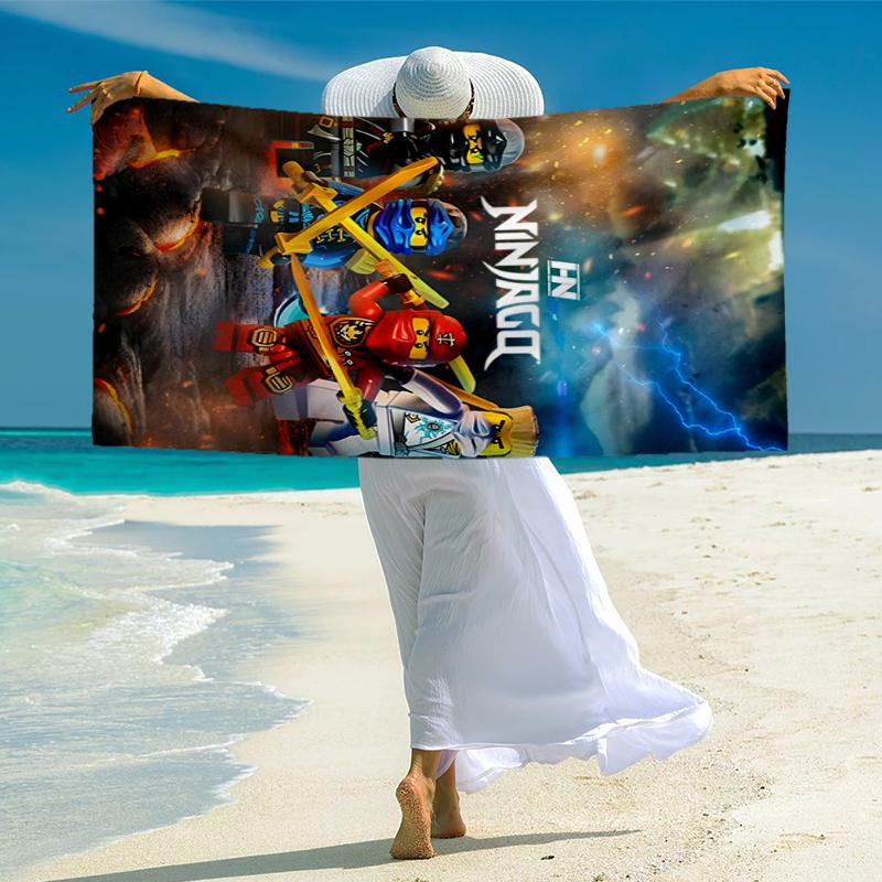 Ninja Fashion Beach Towel: Ideal for Summer Adventures Soft, absorbent and quick drying suitable for swimming and bathing