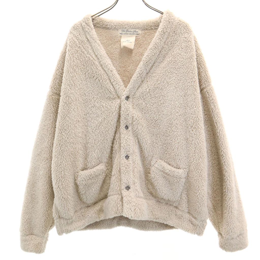REMI RELIEF made in Japan Long sleeve Bore cardigan M Beige Men's Used