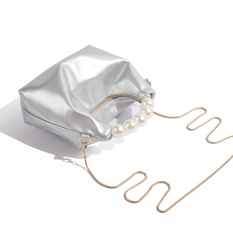 2025 Damen Perlen Handtasche: High-End Mini-Ketten-Schulter- und Crossbody-Tasche