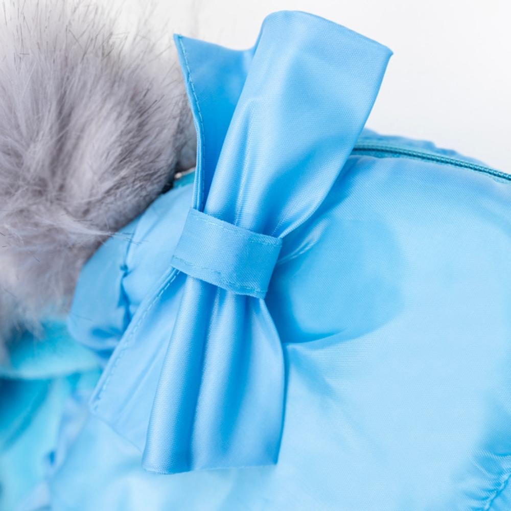 Sleeping bag for stroller gondoli seat for sled winter autumn warm soft blue