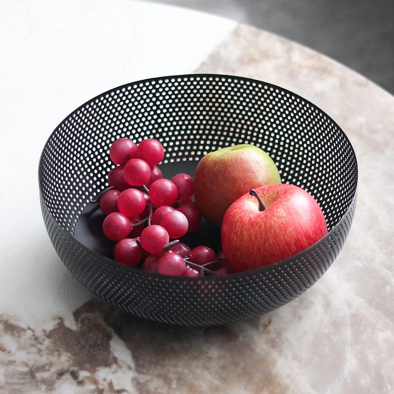 Luxury Fruit Bowl Iron Fruits Basket Aesthetic Decorative Fruit Tray Elegant Modern Living Room Fruits Trays Table Decorations