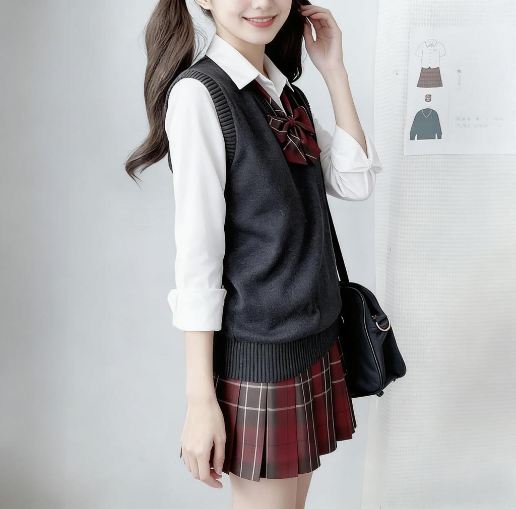 COSSA High School Girl Cosplay Uniform Cute School Uniform for High School and Junior High School Perfect for Party School Cultural Entrance and