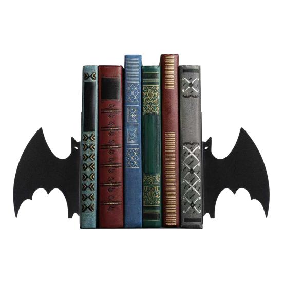 1 Pair Cute Cat-Shaped Bookends Decorative Wooden Book Stoppers for Shelves Desks Corner Shelf Organizer Adorable Home Office Decor Gift for Cat