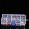 Plastic 10 Slots Adjustable Jewelry Storage Box Case Craft Organizer Beads