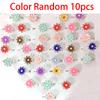 10pcs Cute Cartoon Kids Rings Kawaii Korean Children Girls Flower Alloy Finger Ring Child Jewelry Gift Adjustable Rings