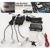 4 Parking Sensor Buzzer Reverse Backup Rear Radar Alarm System Kit Led Display