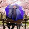 1pc Ayliva's Personal Photobook Umbrella Portable Folding Umbrella Iron Frame Hole Bone Structure Outdoor Home Umbrella
