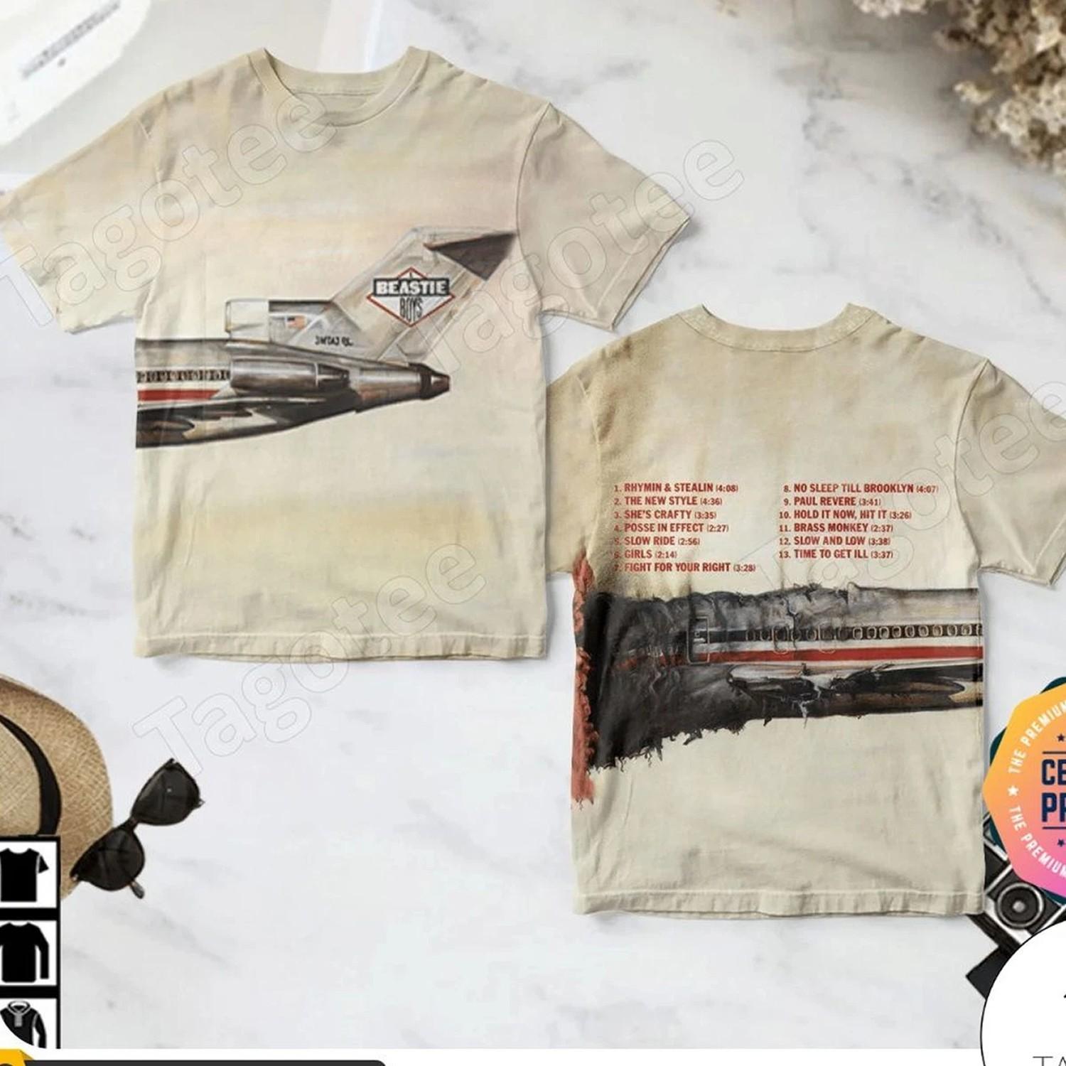 Beastie Boys Licensed To Ill Album Cover 3D T Shirt Full Size S-5XL L