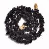Natural Black Onyx Gemstone Uncut Smooth Beads Necklace 7-8 Mm 17" UB-8376 UB-8376