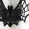 Unique Wood Carves Spiderweb Shelving Unit Wood Wall Floating Shelf for Halloween Festival Decoration Storage Rack